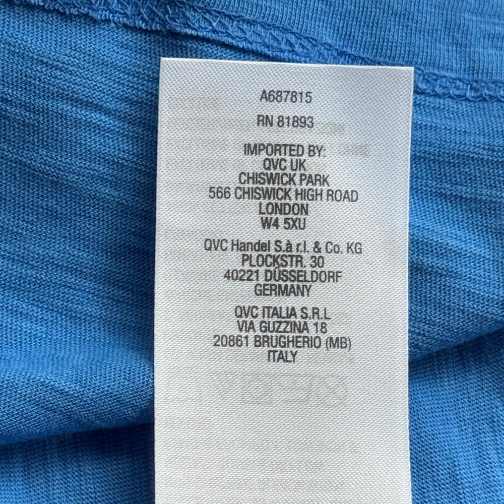 Brand New Susan Graver Sky Blue Embroidered Tank Top - Picture 9 of 13